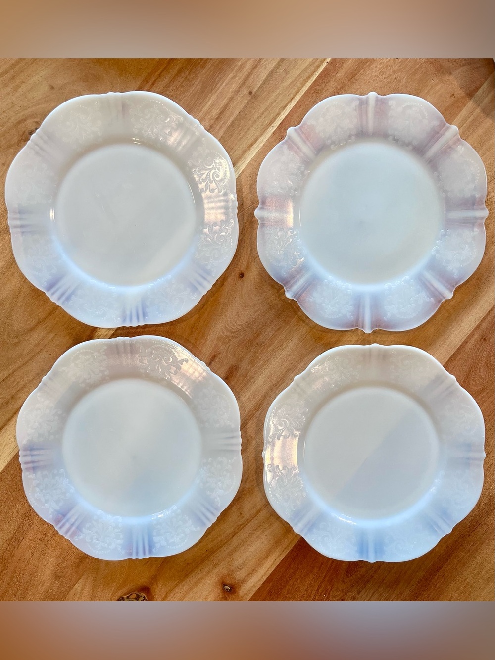 Macbeth-Evans American Sweetheart “Monax” 8 inch Salad/Desert Plates - Set of 4